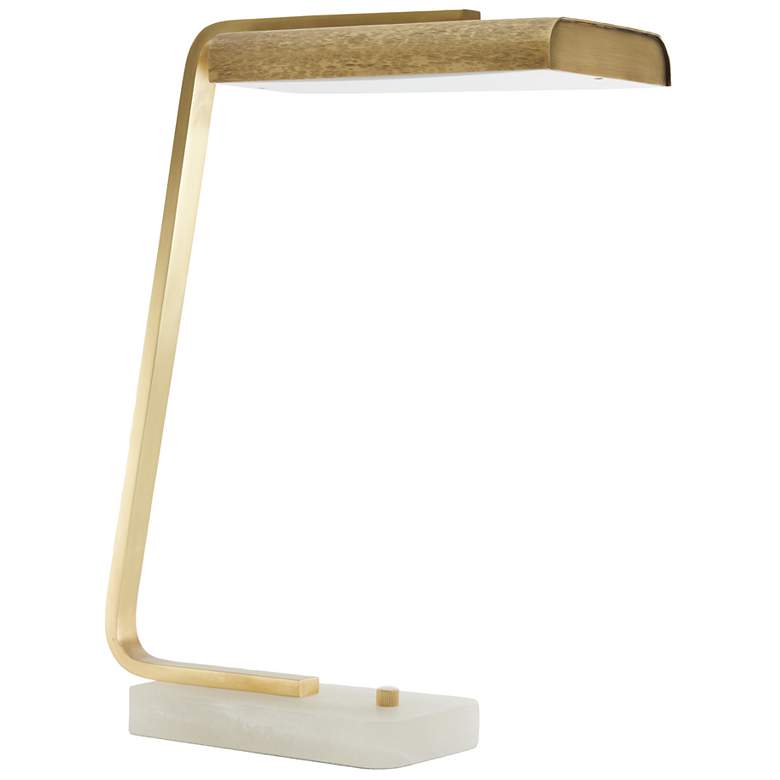 Image 5 Arteriors Genevieve Iron Desk Lamp Antique Brass more views