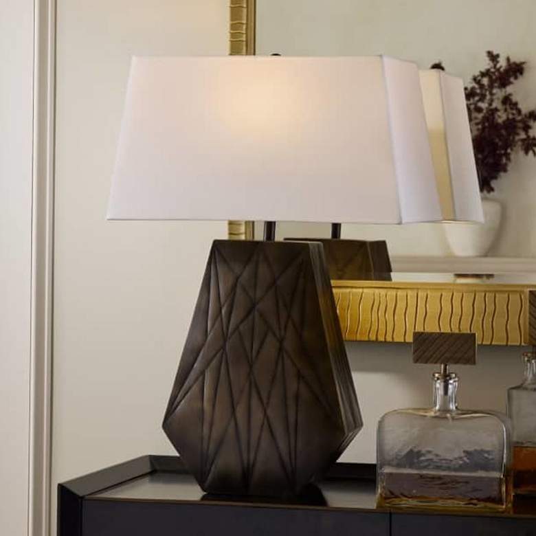 Image 1 Arteriors Gentry Iron Lamp Bronze