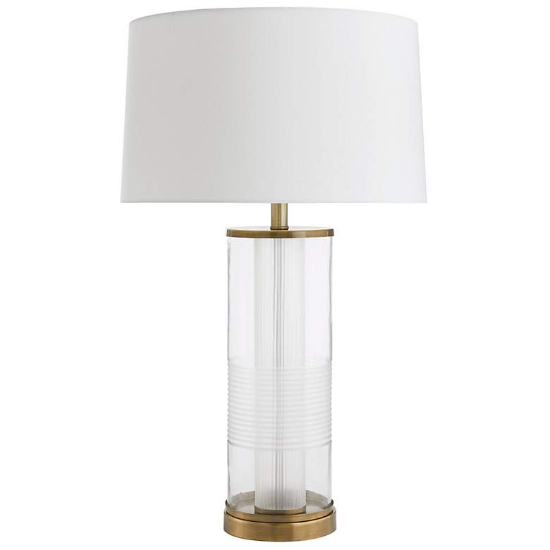 Image 3 Arteriors Gianna Glass Lamp Clear Etched more views