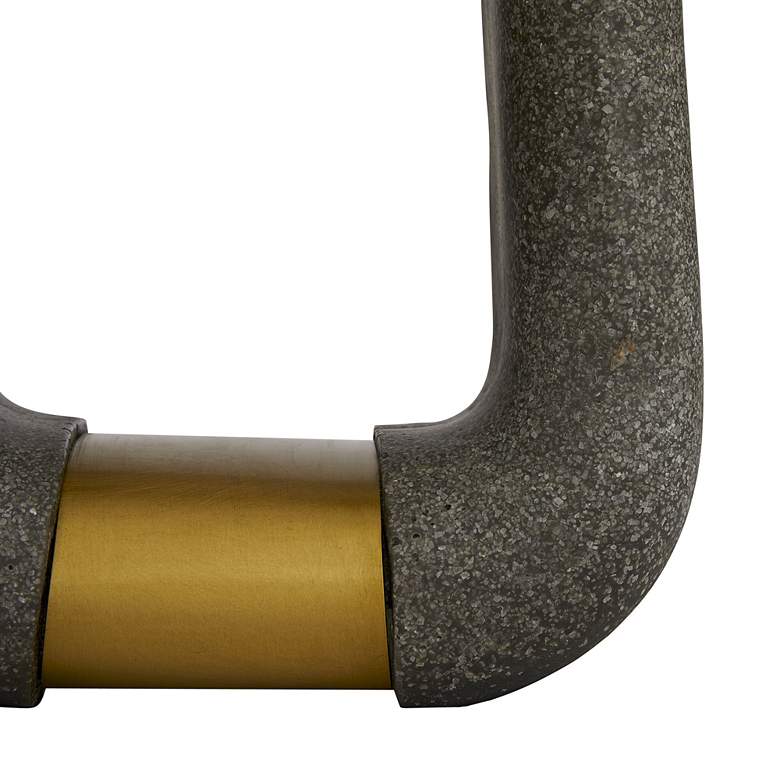 Image 6 Arteriors- Gianni Lamp- 29.5" Graphite Ricestone, Antique Brass more views