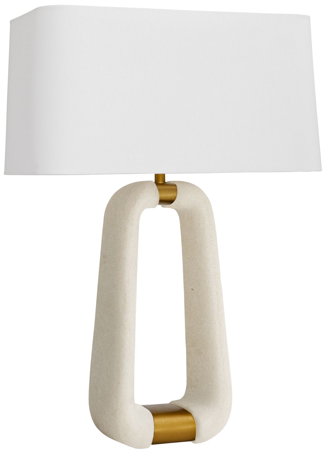 Image 2 Arteriors Gianni Ricestone Composite Lamp Ivory more views