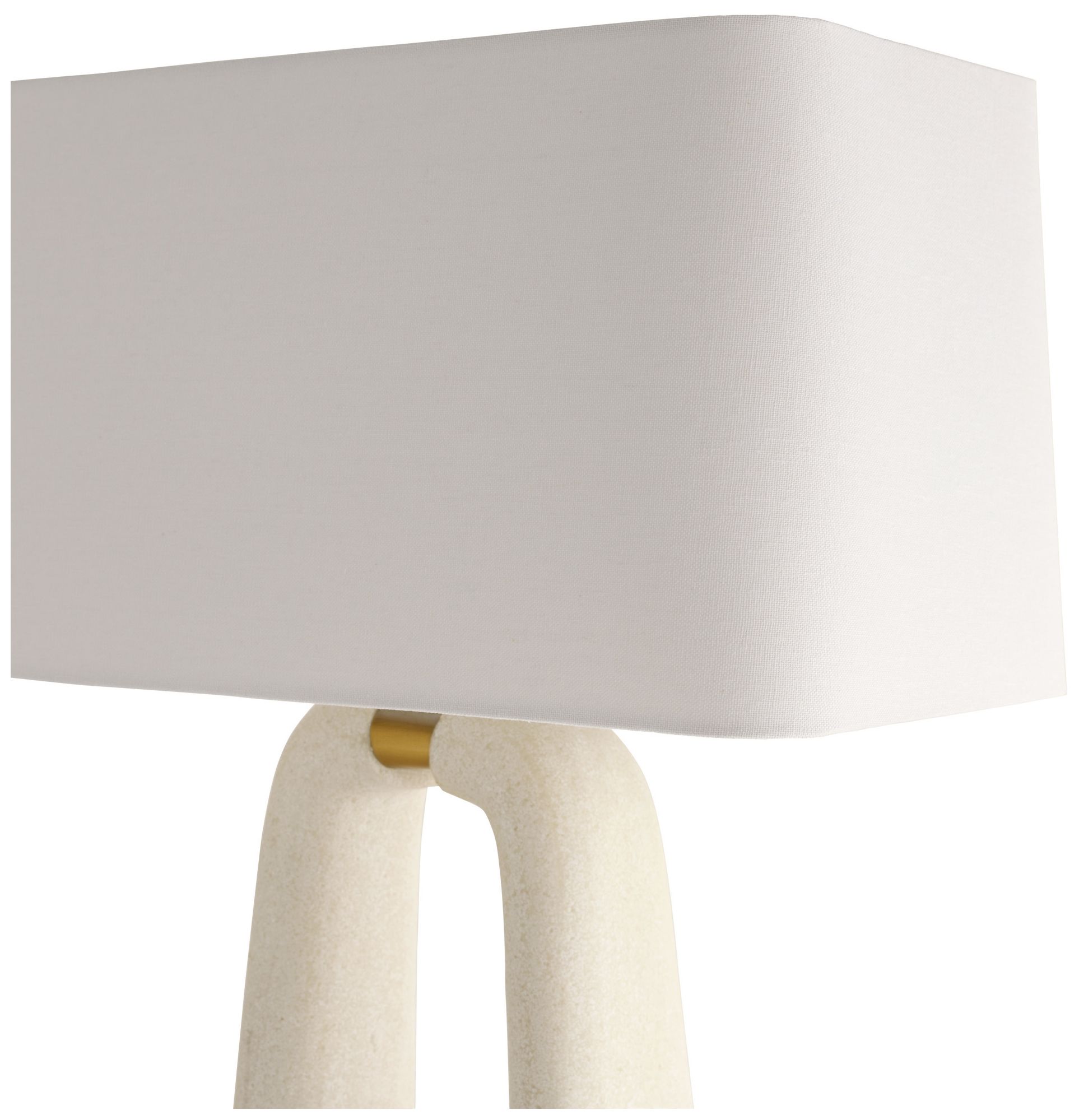 Image 5 Arteriors Gianni Ricestone Composite Lamp Ivory more views