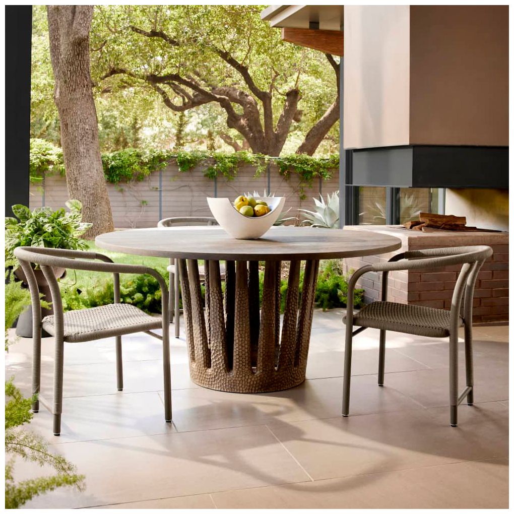 Image 7 Arteriors  Gilman Outdoor Dining Table Kona more views
