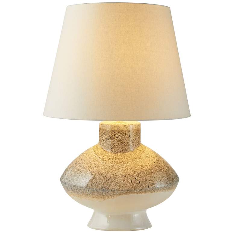 Image 1 Arteriors Ginn Table Lamp Pebble Reactive Ceramic