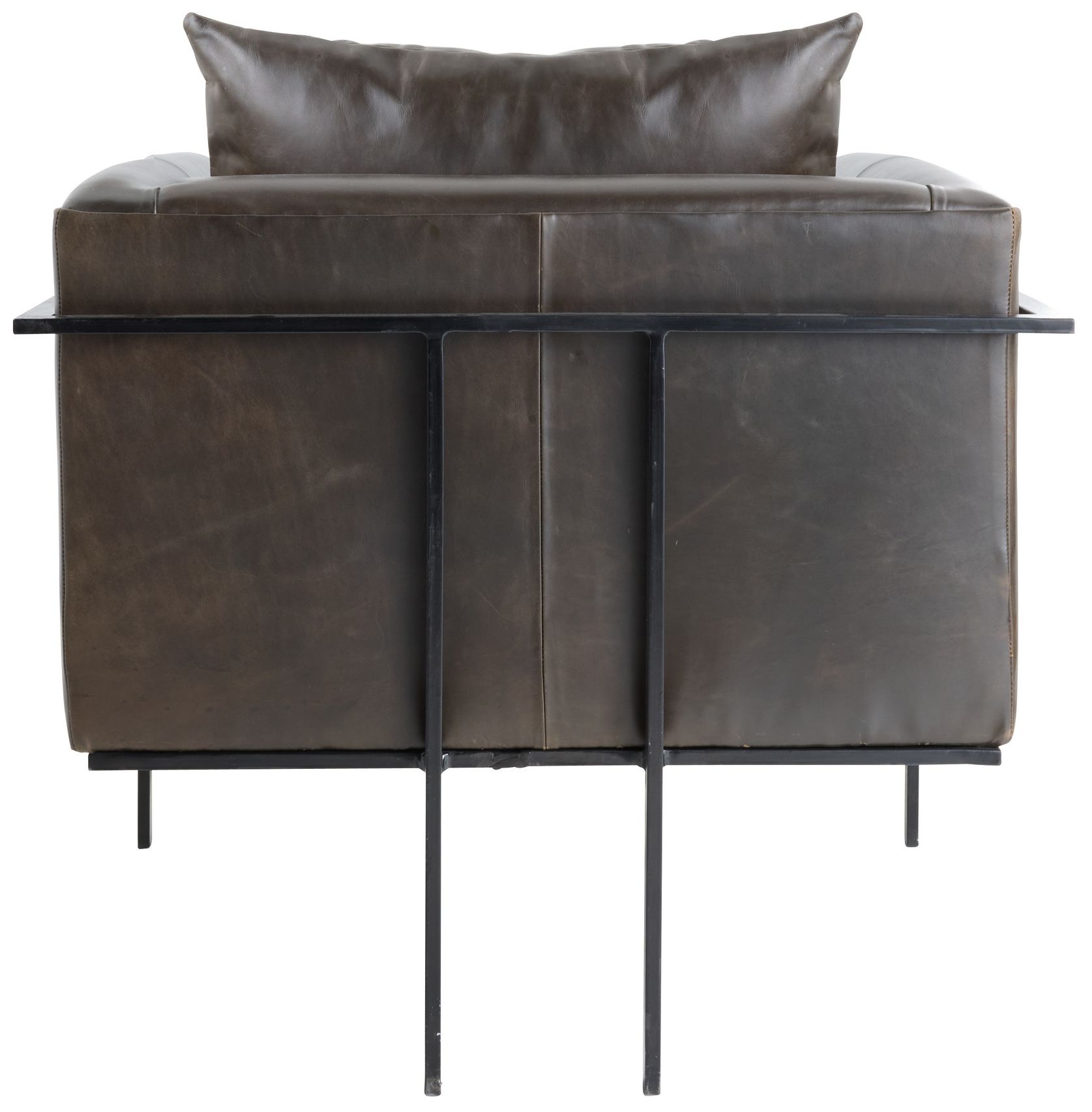Image 5 Arteriors Giroud Lounge Chair Ore Leather more views