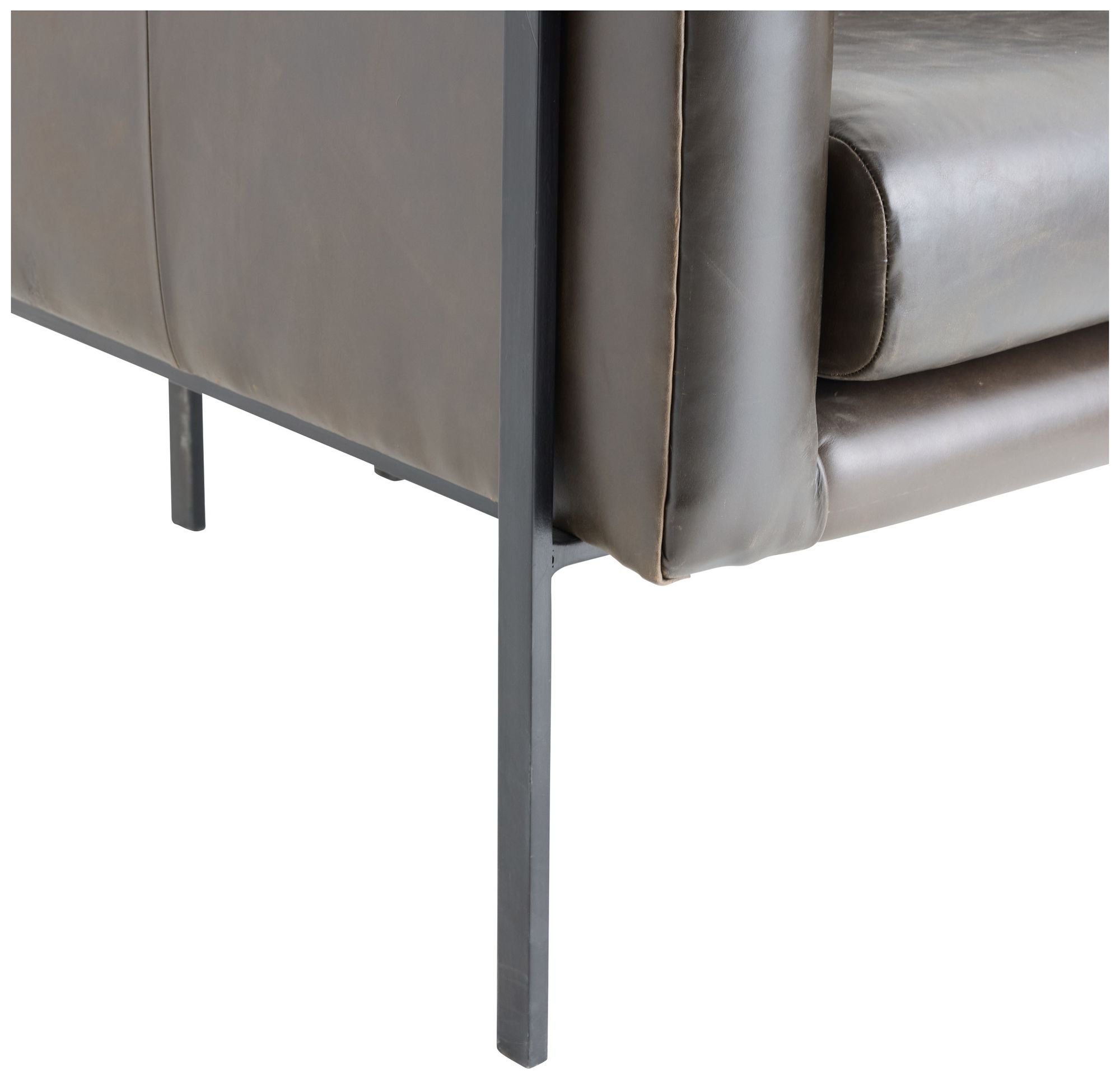 Image 7 Arteriors Giroud Lounge Chair Ore Leather more views