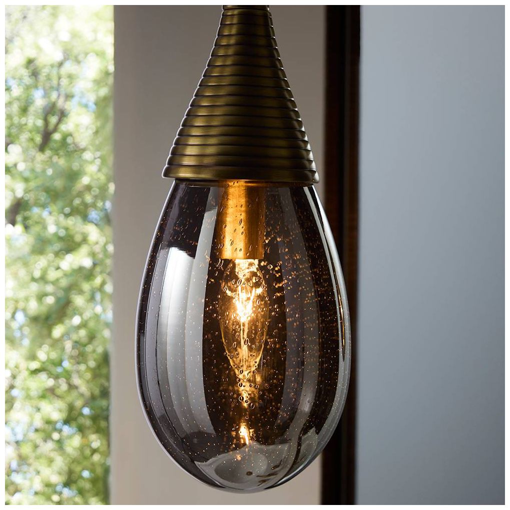 Image 7 Arteriors Giselle Pendant 5" Smoke Luster more views