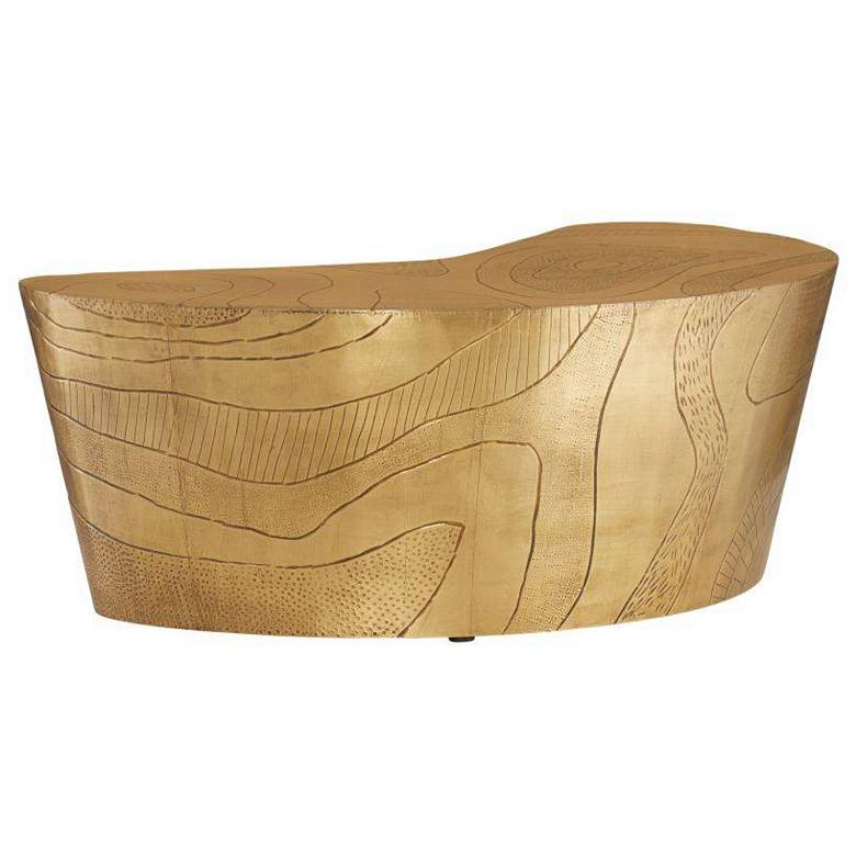 Image 2 Arteriors Glasgow Coffee Table Antique Brass