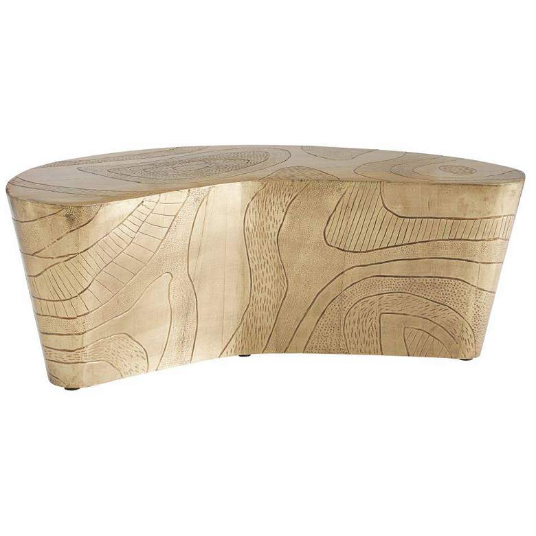 Image 4 Arteriors Glasgow Coffee Table Antique Brass more views
