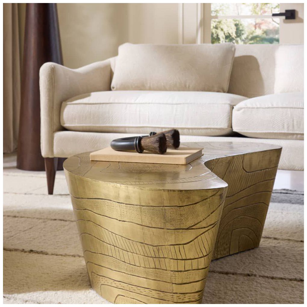 Arteriors  Glasgow Coffee Table Antique Brass