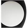 5_Arteriors Glaze Large Matte Black Ceramic Flush Mount Antique Brass more views
