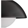 7_Arteriors Glaze Matte Black Ceramic Pendant 12" Antique Brass more views