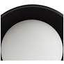 7_Arteriors Glaze Small Matte Black Ceramic Flush Mount Antique Brass more views
