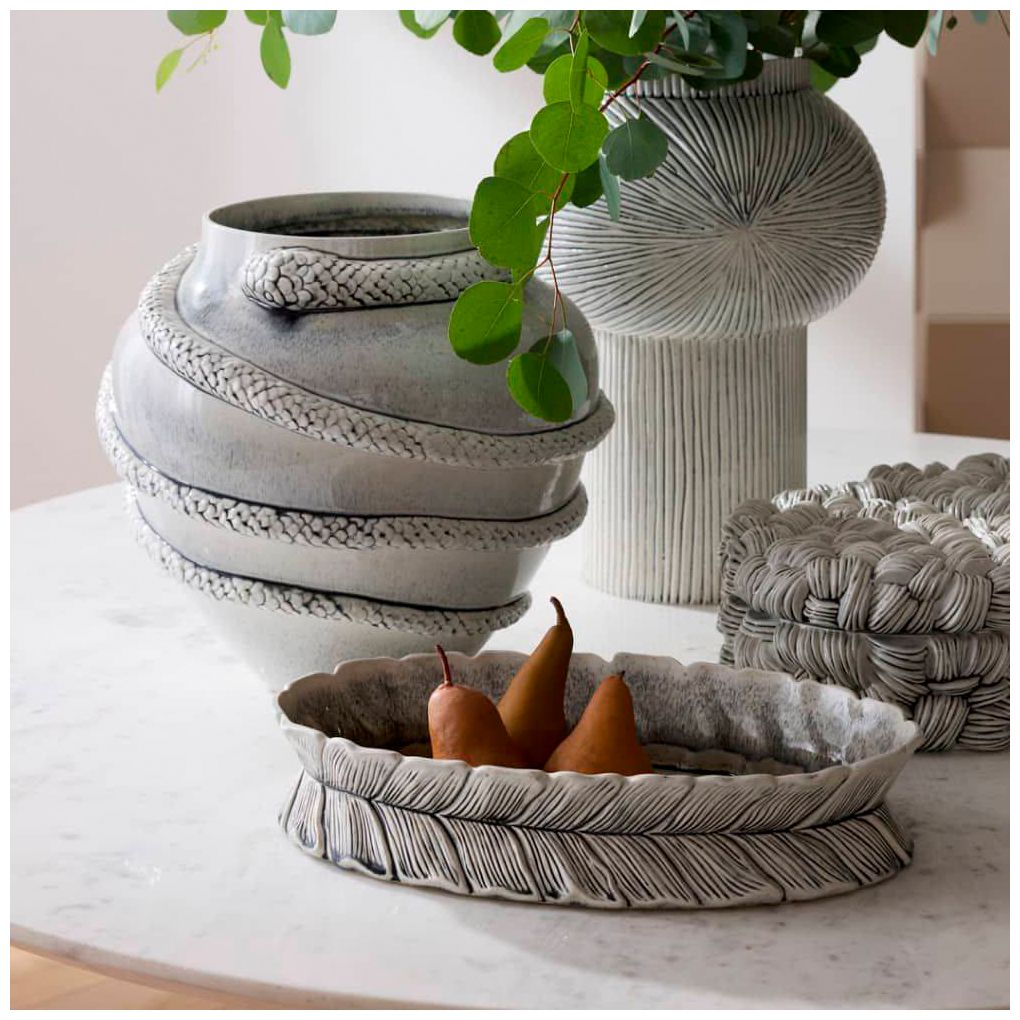 Image 7 Arteriors  Godsick Vase Ice Reactive more views