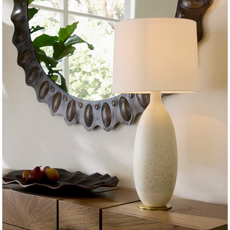 Image 1 Arteriors Gola Porcelain Lamp Quail Egg