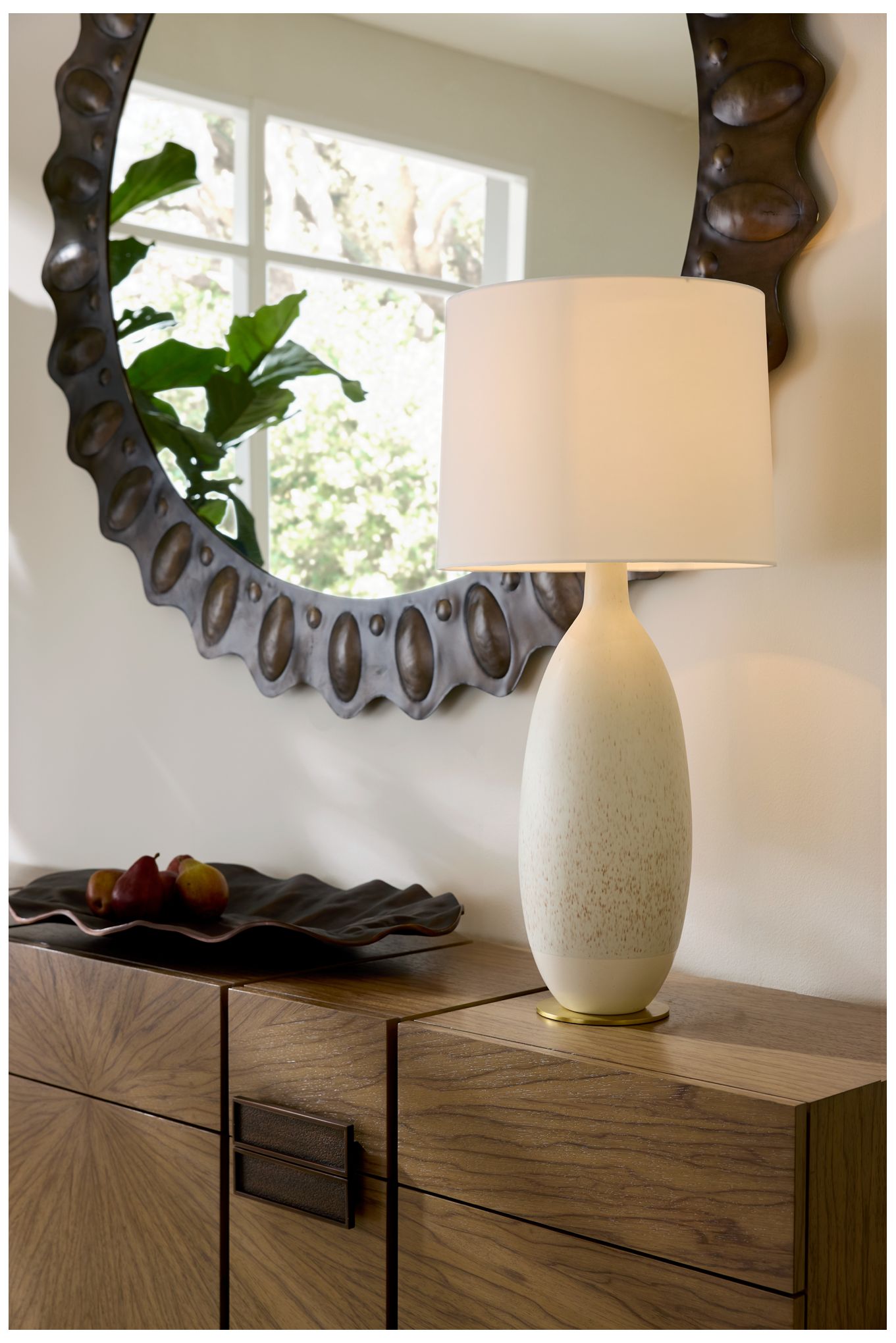 Arteriors Gola Porcelain Lamp Quail Egg