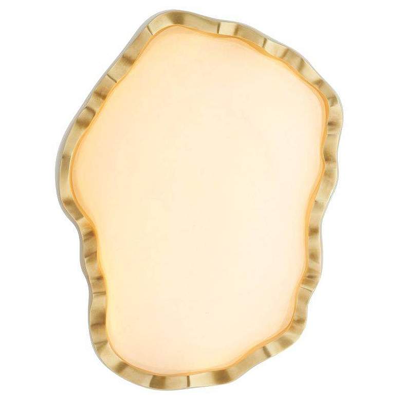 Image 3 Arteriors  Grace Sconce 7.5" White Antique Brass more views