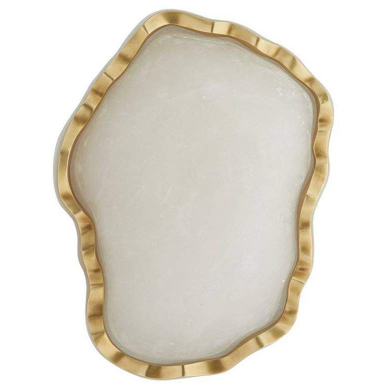 Image 4 Arteriors  Grace Sconce 7.5" White Antique Brass more views