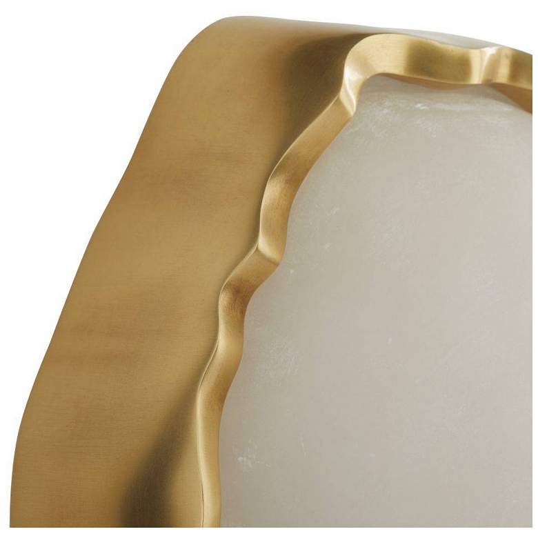 Image 5 Arteriors  Grace Sconce 7.5" White Antique Brass more views