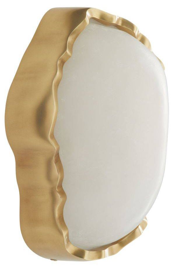 Arteriors  Grace Sconce 7.5" White Antique Brass