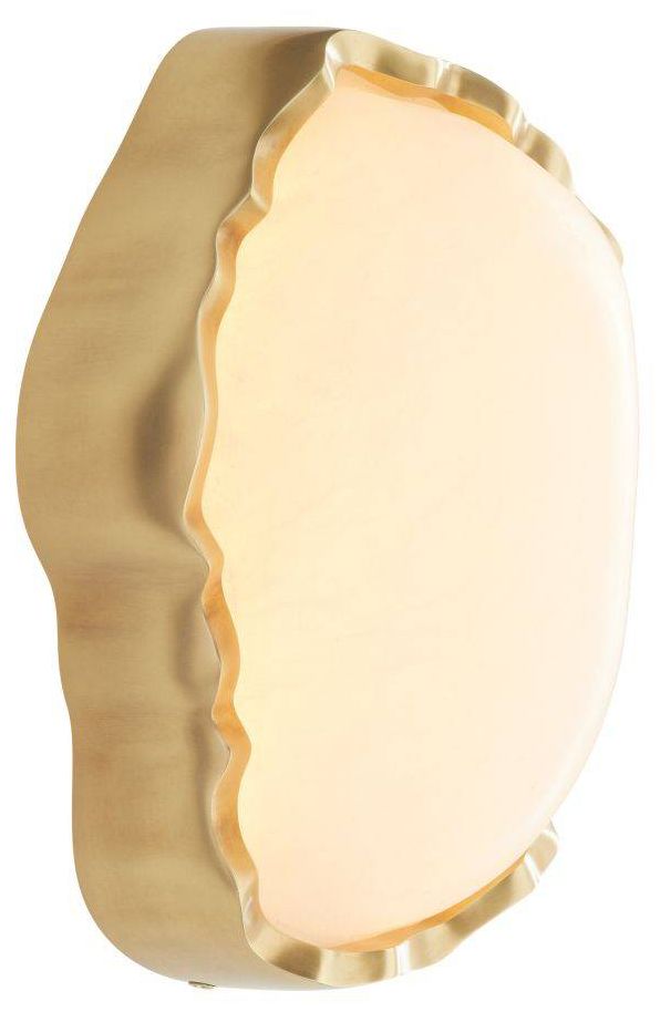 Arteriors  Grace Sconce 7.5" White Antique Brass