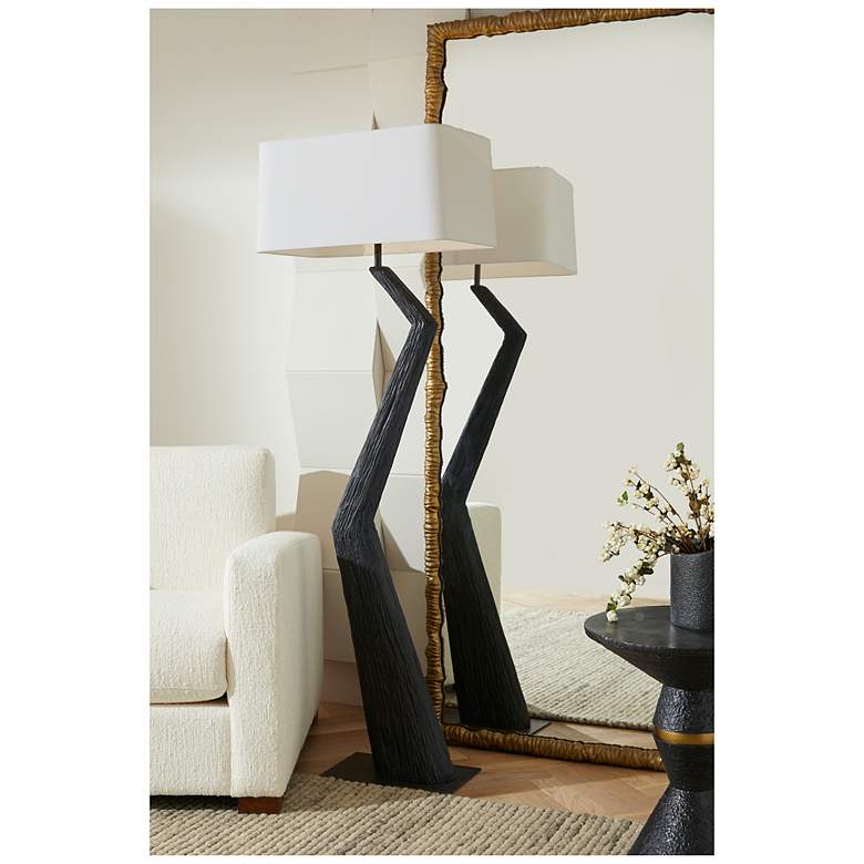 Image 1 Arteriors Graceland Resin Floor Lamp Ebony