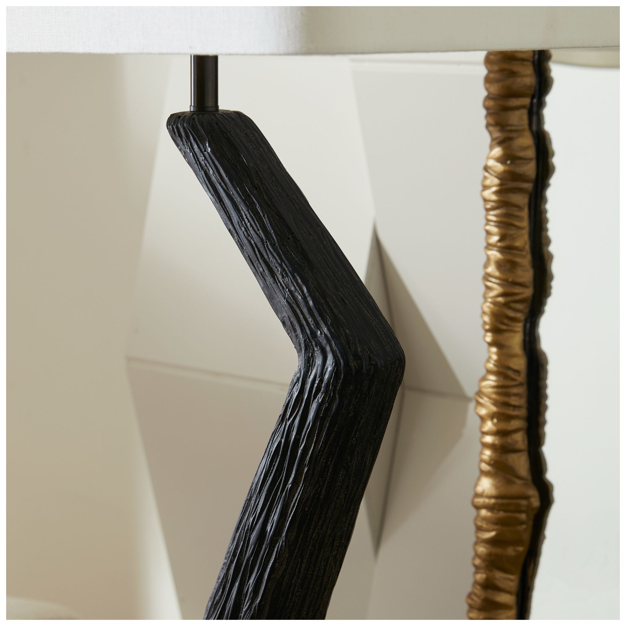 Arteriors Graceland Resin Floor Lamp Ebony