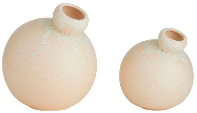 Image 2 Arteriors  Gracie Vases, Set of 2 Peaches and Cream Reactive more views