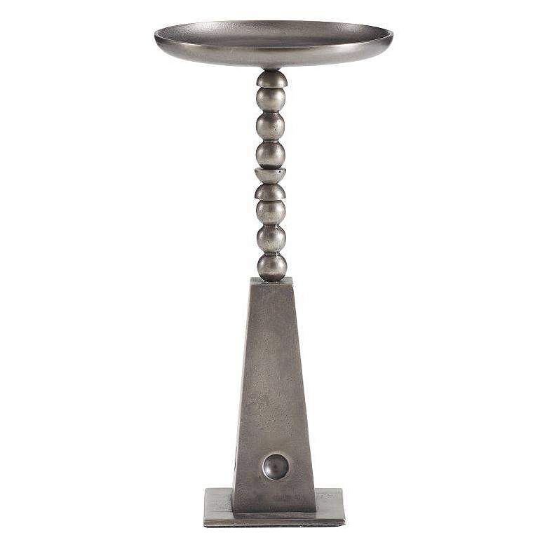 Image 2 Arteriors Grady Drink Table Vintage Nickel