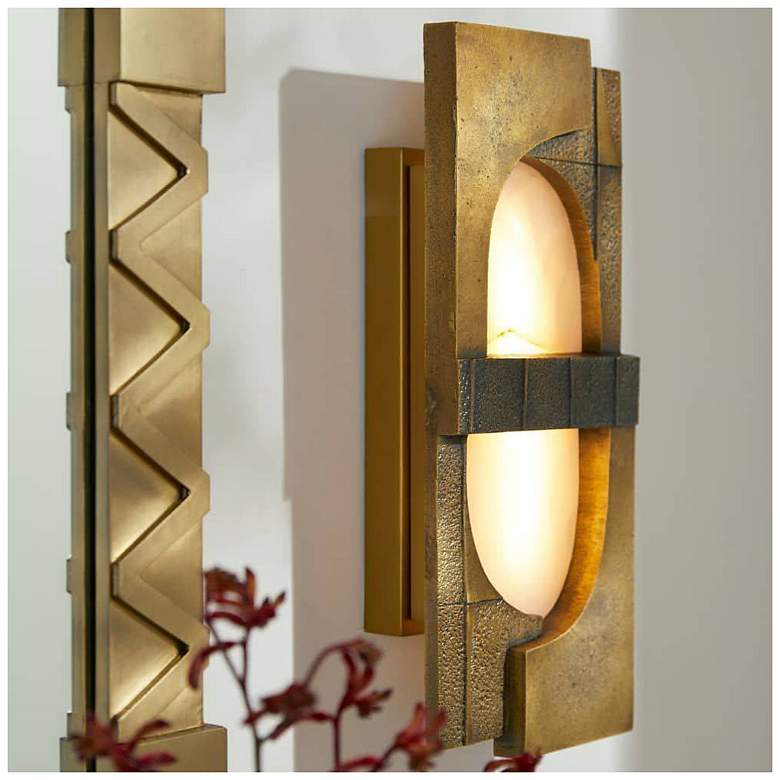 Image 1 Arteriors Graham Sconce 18" Antique Brass