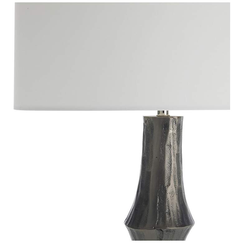 Image 5 Arteriors Grainger Cast Aluminum Lamp Graphite more views