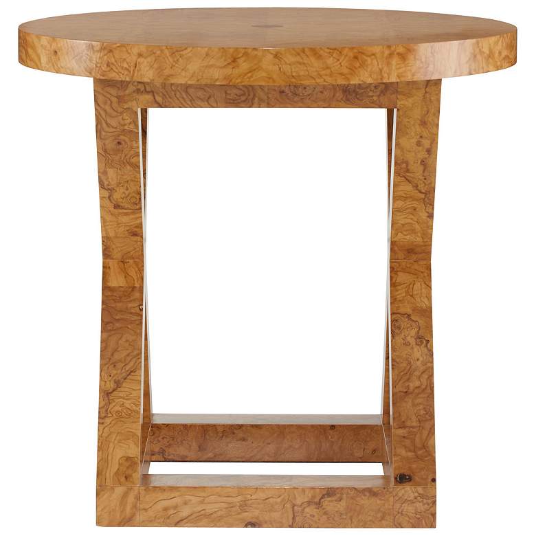 Image 3 Arteriors Greer End Table Blonde Burl more views