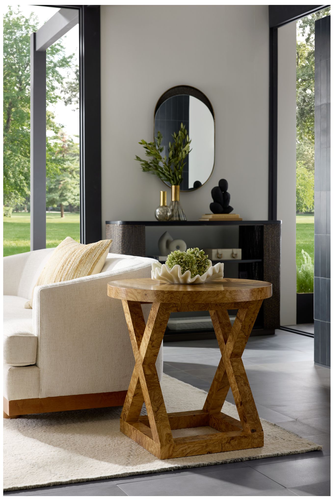 Arteriors Greer End Table Blonde Burl