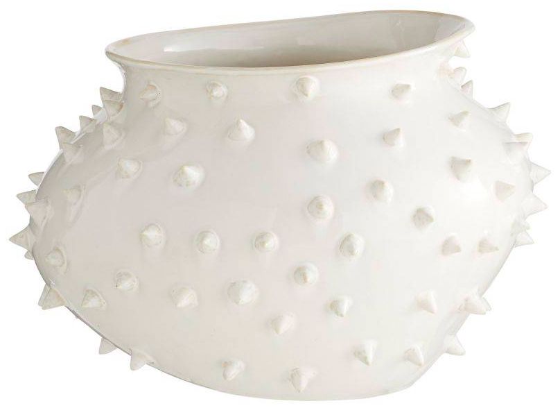Image 3 Arteriors  Grenell Short Vase Ivory Crackle more views