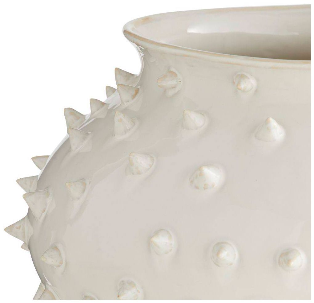 Image 5 Arteriors  Grenell Short Vase Ivory Crackle more views