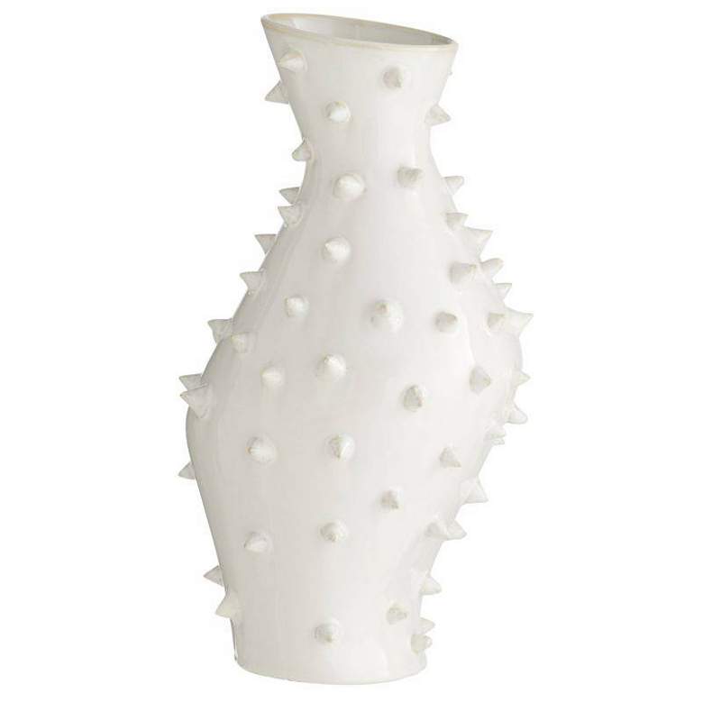 Image 1 Arteriors Grenell Tall Vase Ivory Crackle
