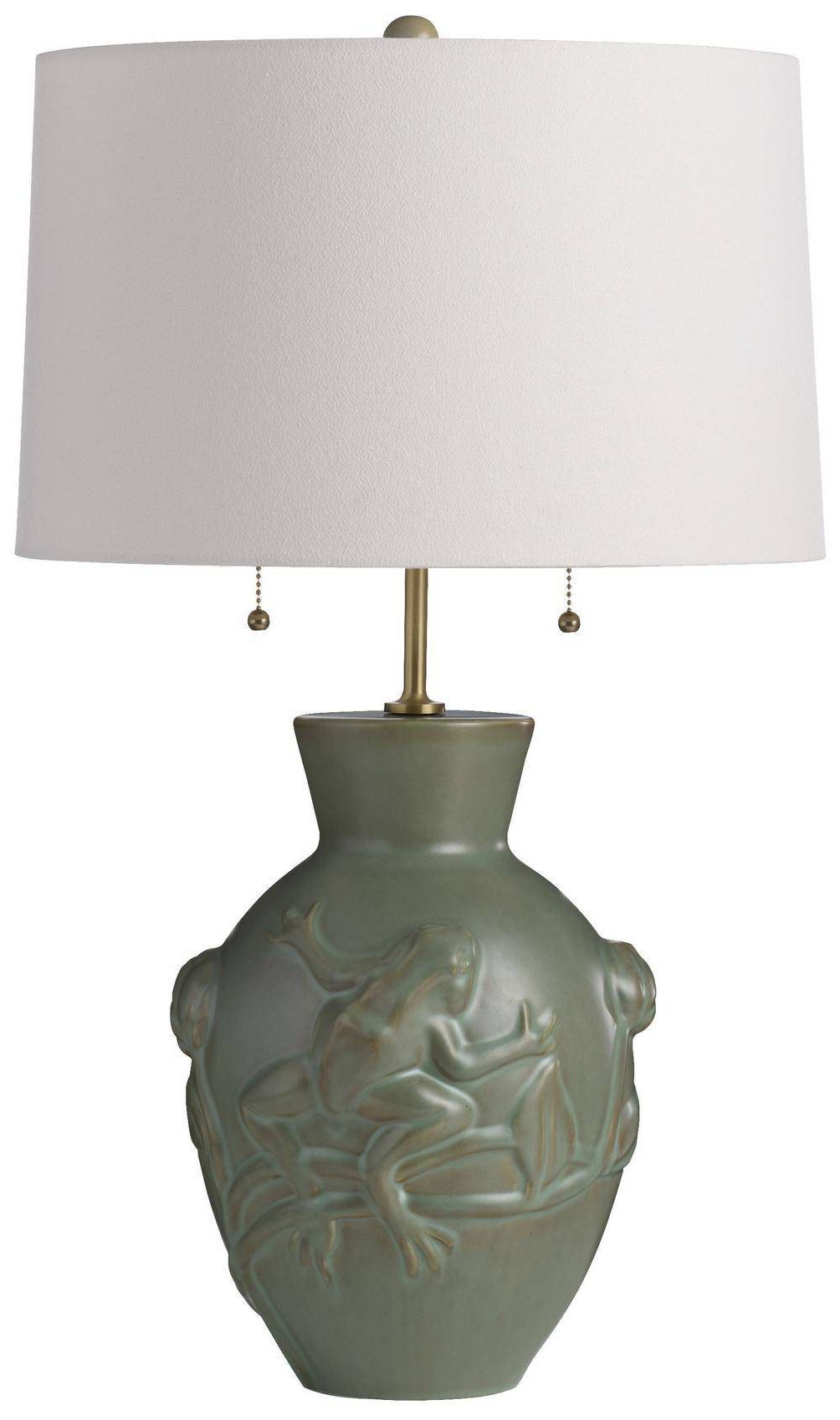 Image 2 Arteriors Grenouille Table Lamp Dark Moss more views
