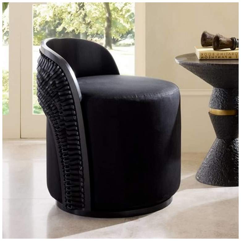 Image 1 Arteriors Gretel Chair Black Suede