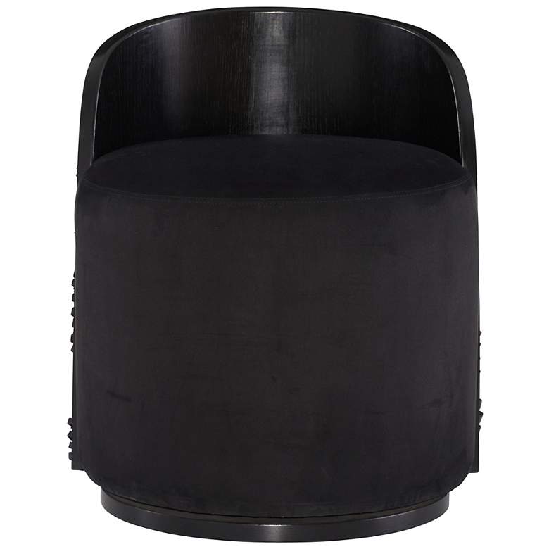 Image 3 Arteriors Gretel Chair Black Suede more views