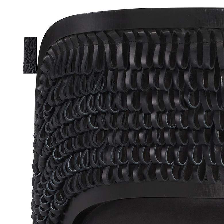 Image 5 Arteriors Gretel Chair Black Suede more views