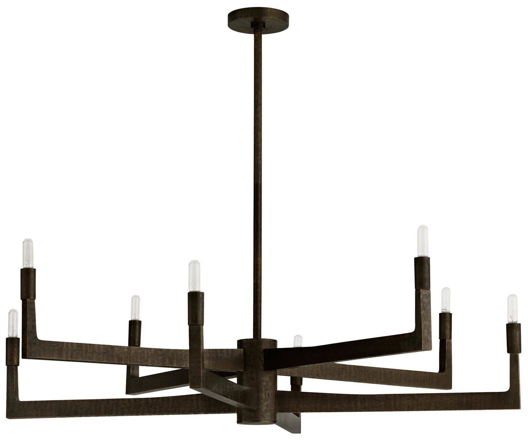 Image 2 Arteriors Griff Chandelier 39" English Bronze more views