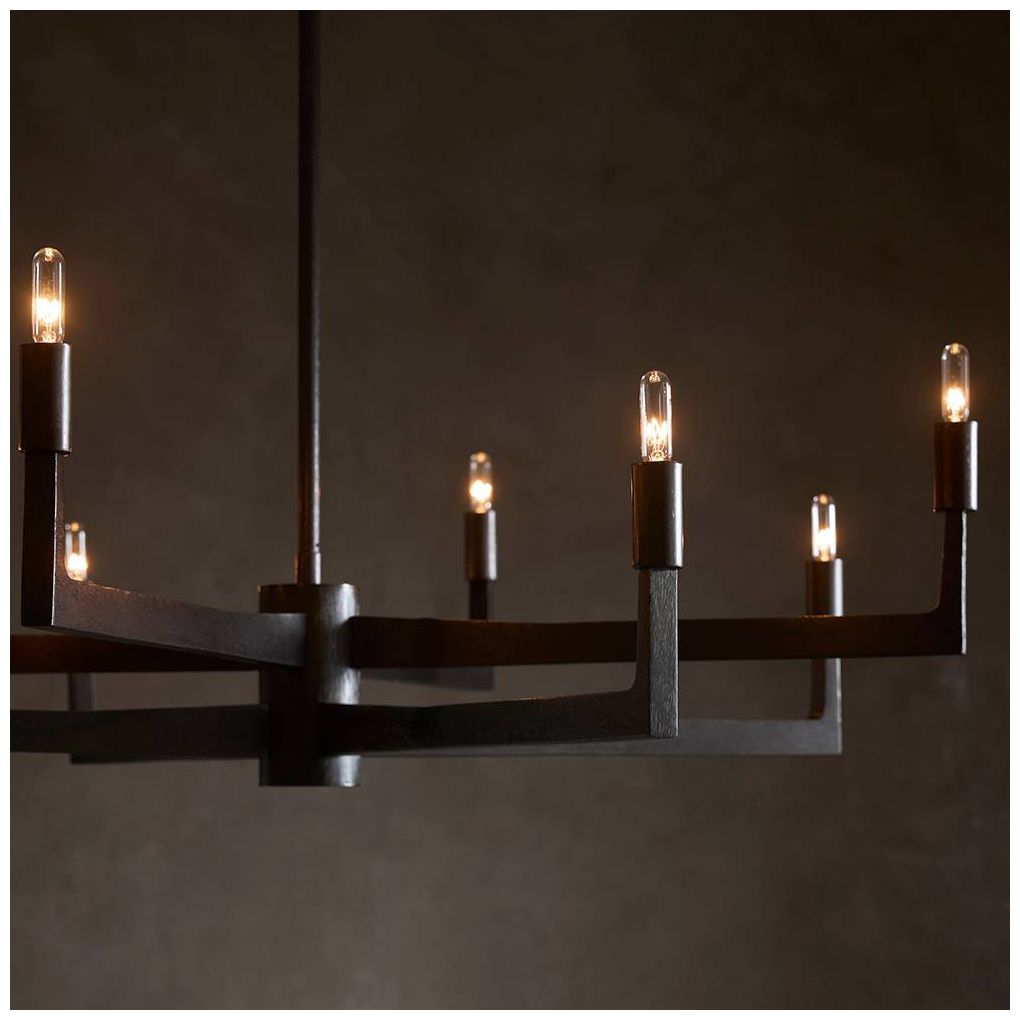 Arteriors Griff Chandelier 39" English Bronze