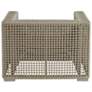5_Arteriors Guidry Outdoor Lounge Chair Buff Synthetic Rope more views
