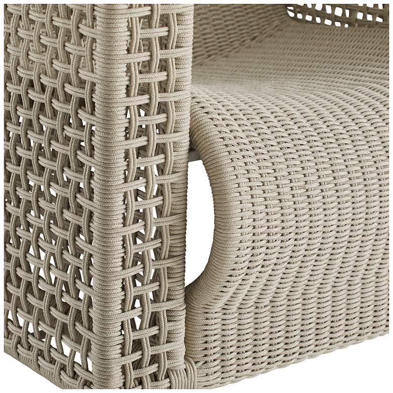 Image 6 Arteriors Guidry Outdoor Lounge Chair Buff Synthetic Rope more views