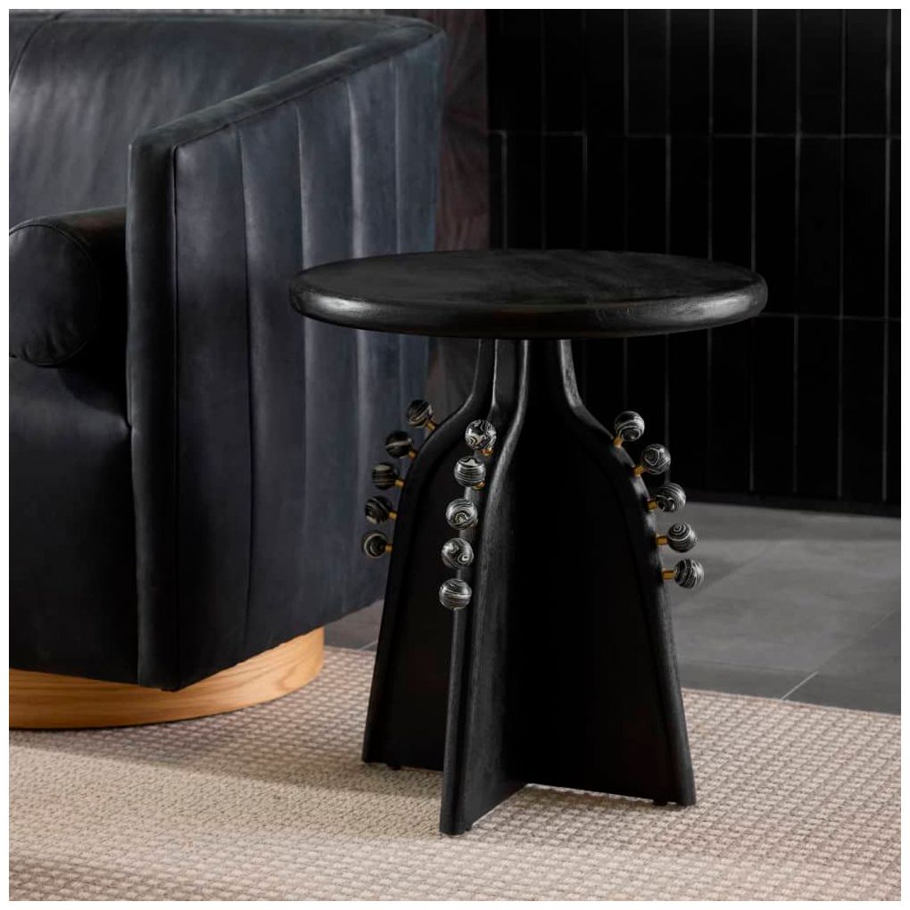Image 7 Arteriors  Guillermo End Table Ebony more views
