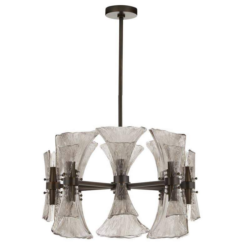 Image 5 Arteriors Gwendolyn Chandelier 24" Smoke English Bronze more views