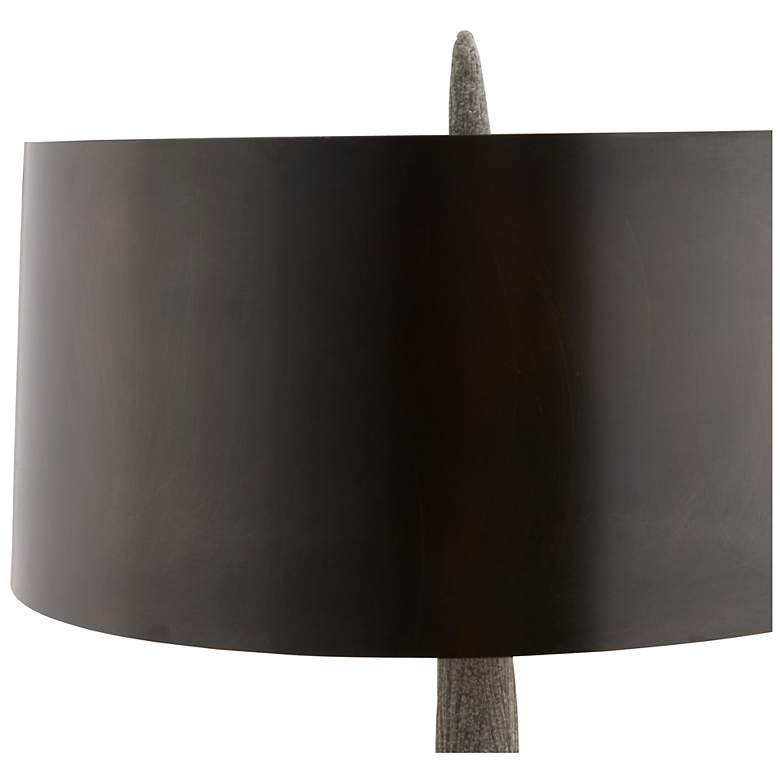 Image 7 Arteriors Haggard Rice Stone Lamp Graphite more views
