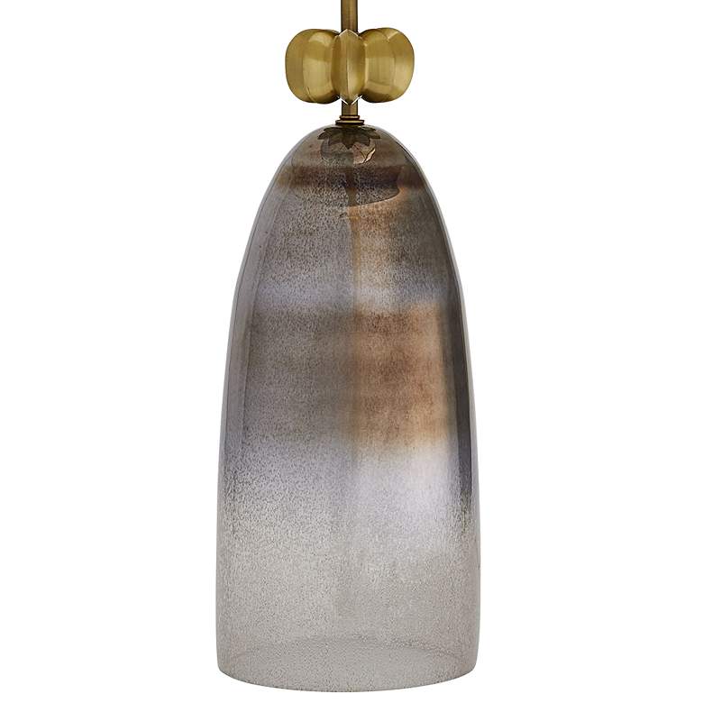 Image 4 Arteriors Haley Lamp Smoke Luster Ombre Glass Antique Brass more views