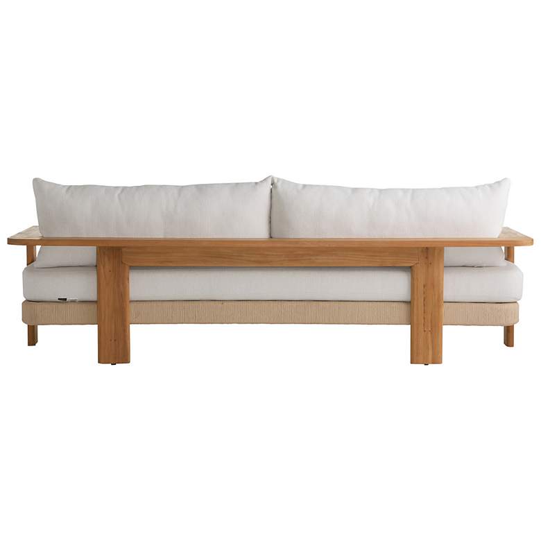 Image 3 Arteriors Halston Outdoor Sofa Pearl Outdoor Performance Boucle more views