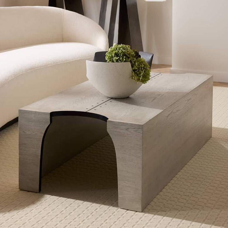 Image 1 Arteriors  Halton Cocktail Table Smoke